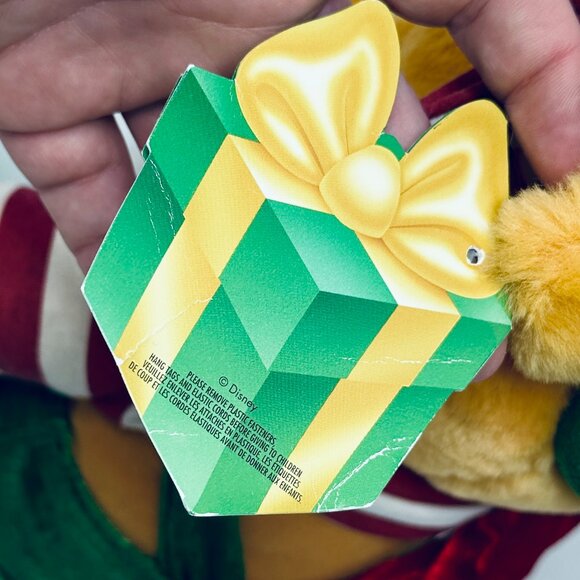 Disney Store Christmas Pooh Bear Dressed as Elf Plush Vintage Disney - Picture 13 of 13